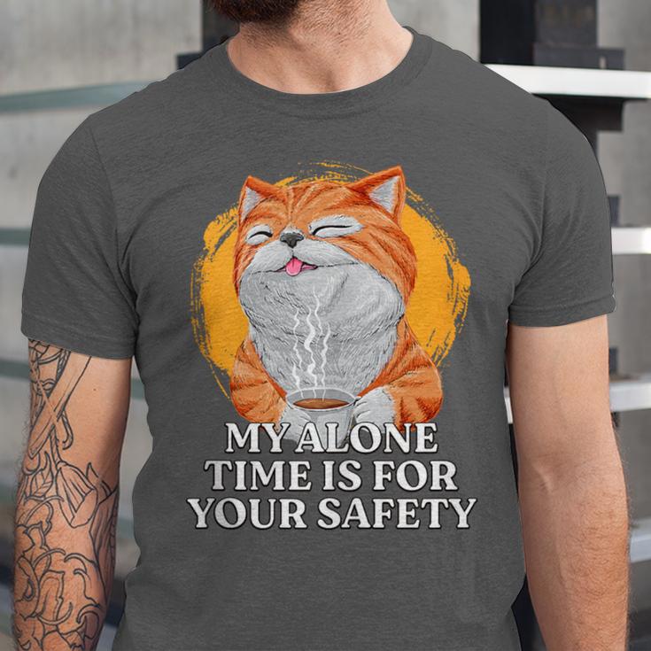 My Alone Time Is For Your Safety Coffee Lover Introvert Unisex Jersey T-Shirt My Alone Time Is For Your Safety Coffee Lover Introvert Unisex Jersey T-Shirt