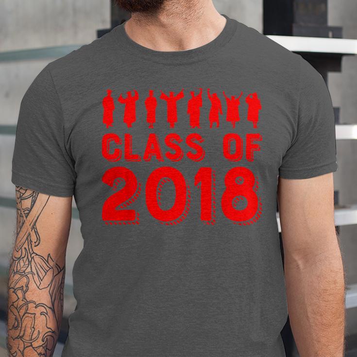 & Red Class Of 2018 Senior GraduationShirt Unisex Jersey T-Shirt