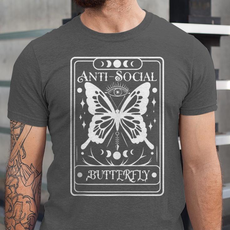 Anti-Social Butterfly Introvert Dislike People Unisex Jersey T-Shirt