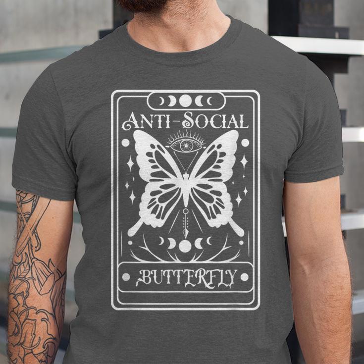 Anti-Social Butterfly Introvert Dislike People Unisex Jersey T-Shirt
