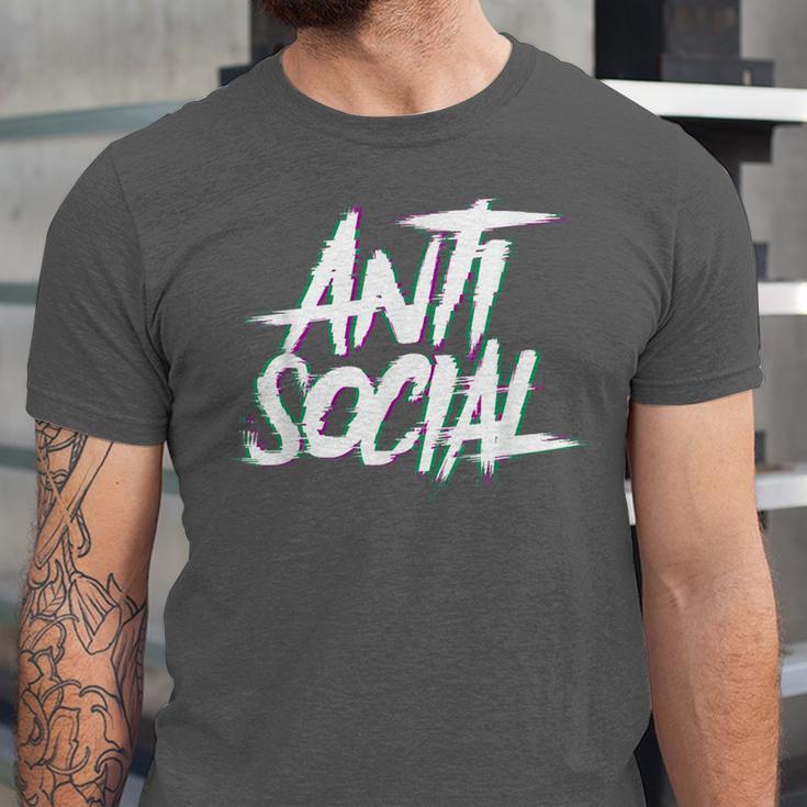 Anti Social Anti Social Club Introvert People Hate Unisex Jersey T-Shirt Anti Social Anti Social Club Introvert People Hate Unisex Jersey T-Shirt