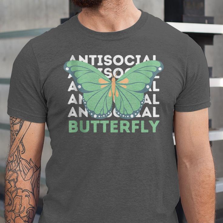 Anti-Social Introvert Butterfly Unisex Jersey T-Shirt Anti-Social Introvert Butterfly Unisex Jersey T-Shirt
