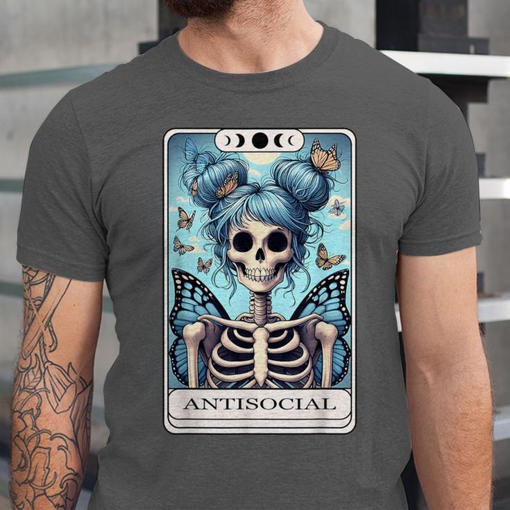 Antisocial Butterfly Tarot Card Introvert Women Stay Home Unisex Jersey T-Shirt Antisocial Butterfly Tarot Card Introvert Women Stay Home Unisex Jersey T-Shirt