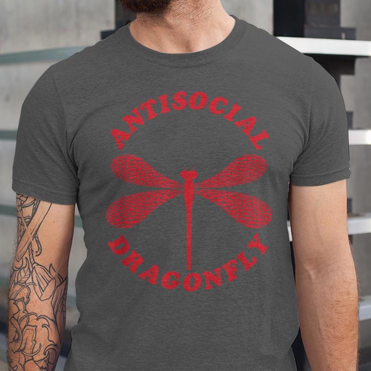 Antisocial Dragonfly Introvert Humor Nature Insect Graphic Unisex Jersey T-Shirt Antisocial Dragonfly Introvert Humor Nature Insect Graphic Unisex Jersey T-Shirt