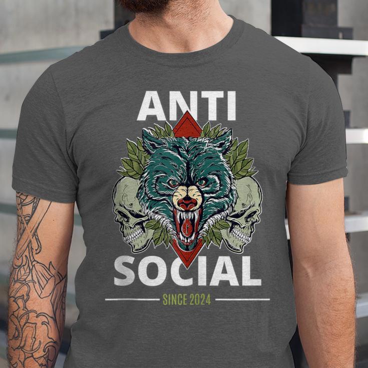 Antisocial Introvert I Like Being Alone Unisex Jersey T-Shirt Antisocial Introvert I Like Being Alone Unisex Jersey T-Shirt