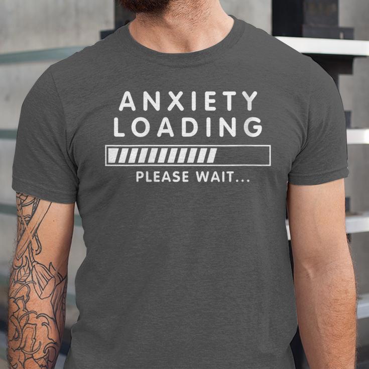 Anxiety Loading Please Wait Anti-Social Introvert Unisex Jersey T-Shirt