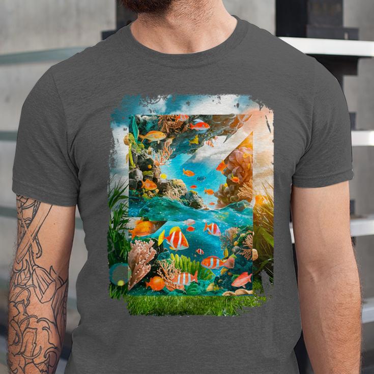 Aqua In The Skies Frutiger Aero Unisex Jersey T-Shirt