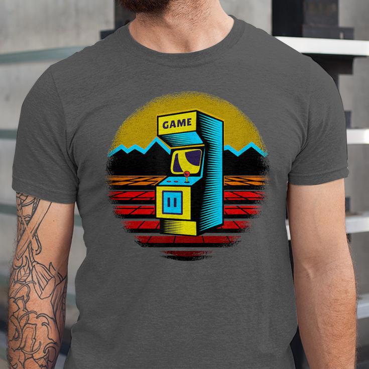 Arcade Game Machine Nostalgia Retro Gamer 80s 90s Unisex Jersey T-Shirt