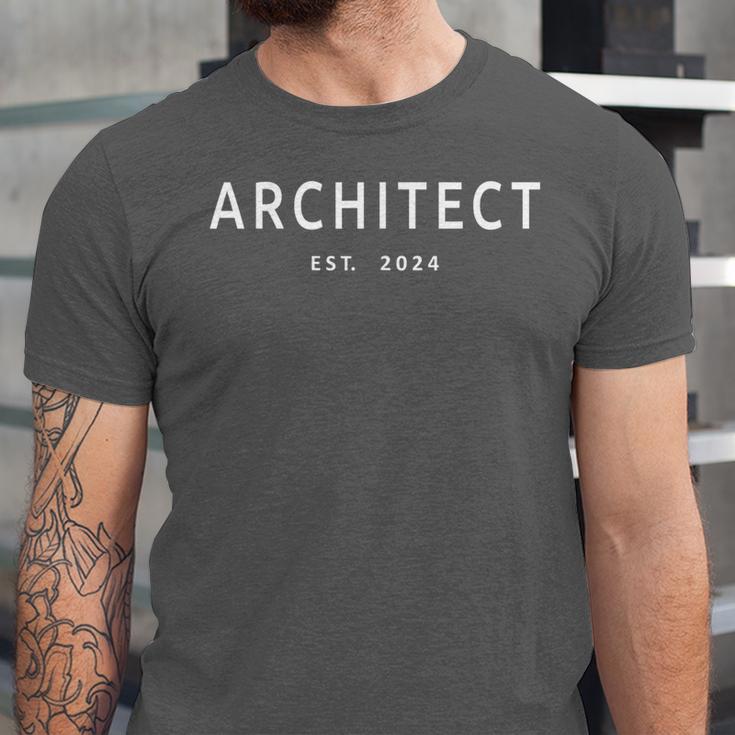 Architect Est 2024 Architecture School Student Graduation Unisex Jersey T-Shirt