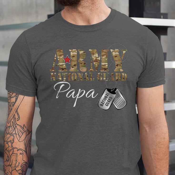 Army National Guard Papa Army National Guard Graduation Papa Unisex Jersey T-Shirt