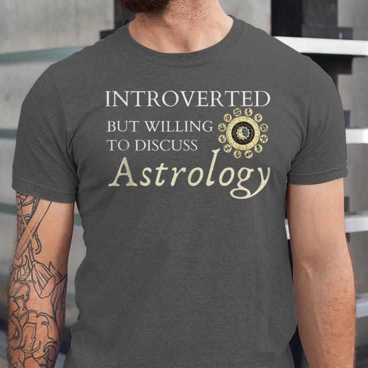Astrology Quote For Introvert Astrologists Spirituality Unisex Jersey T-Shirt