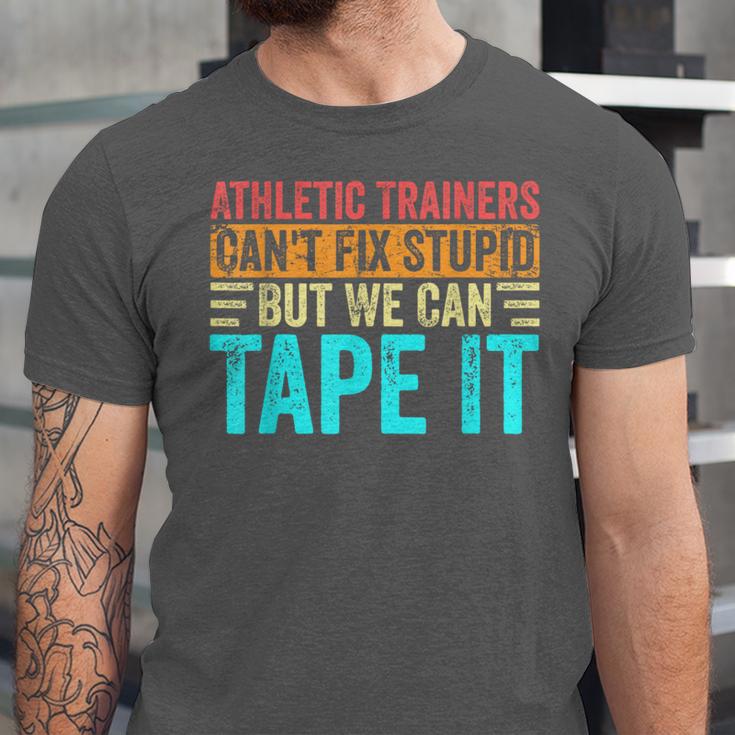 Athletic Trainers Fix Stupid Sports Graduation Vintage Unisex Jersey T-Shirt