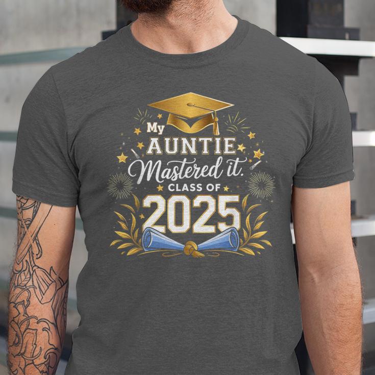My Auntie Mastered It Class Of 2025 Masters Graduation Unisex Jersey T-Shirt