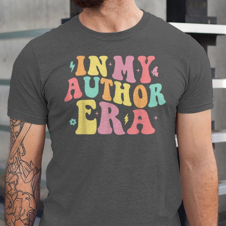 In My Author Era Writer Reading Writing Book Author Unisex Jersey T-Shirt