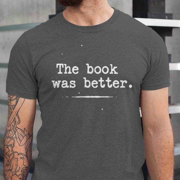 Author Typewriter The Book Was Better Unisex Jersey T-Shirt Author Typewriter The Book Was Better Unisex Jersey T-Shirt