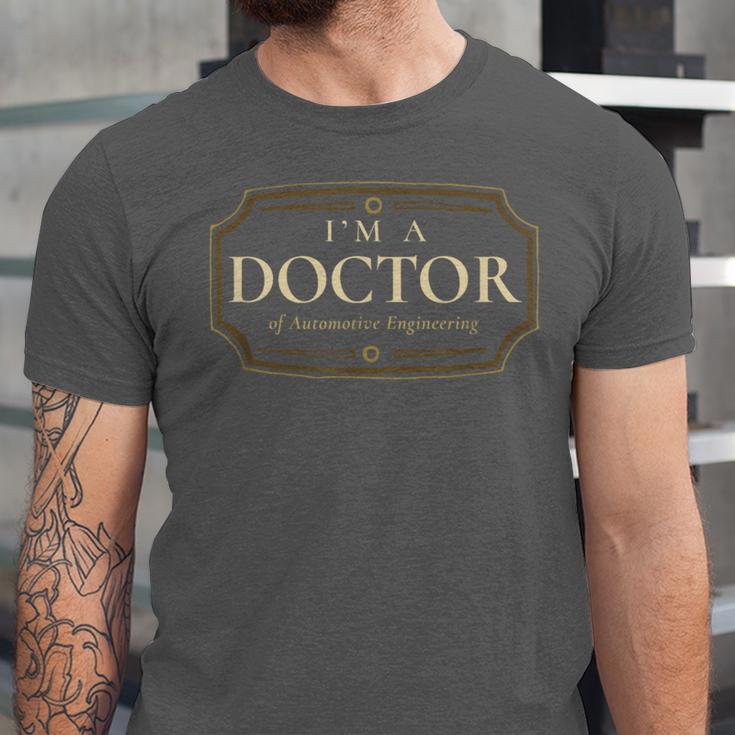 Automotive Engineering PhD Doctorate Graduation Shirt Unisex Jersey T-Shirt