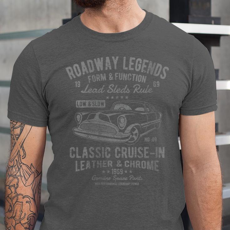 Automotive Nostalgia Classic Car Cruise-In Distressed Unisex Jersey T-Shirt