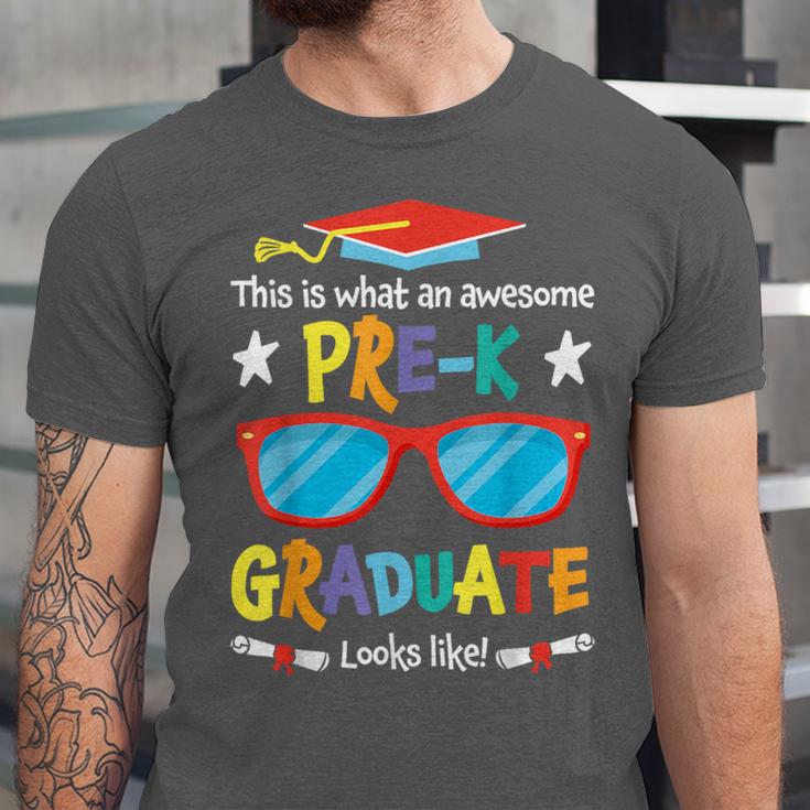 What An Awesome Pre-K Graduate Looks Like 2025 Graduation Unisex Jersey T-Shirt