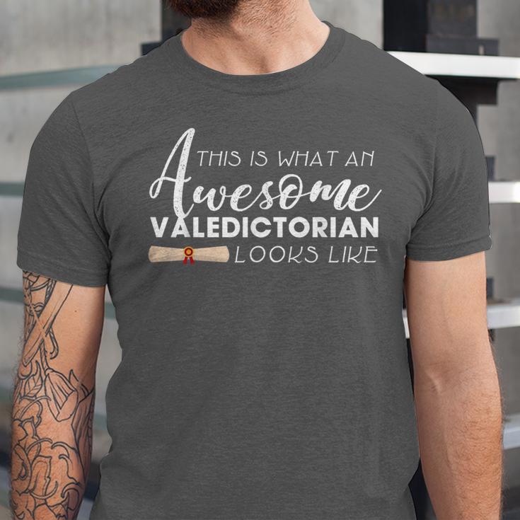 What An Awesome Valedictorian Looks Like Graduation Tee Unisex Jersey T-Shirt
