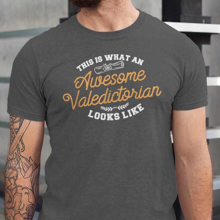 This Is What An Awesome Valedictorian Looks Like Graduation Unisex Jersey T-Shirt