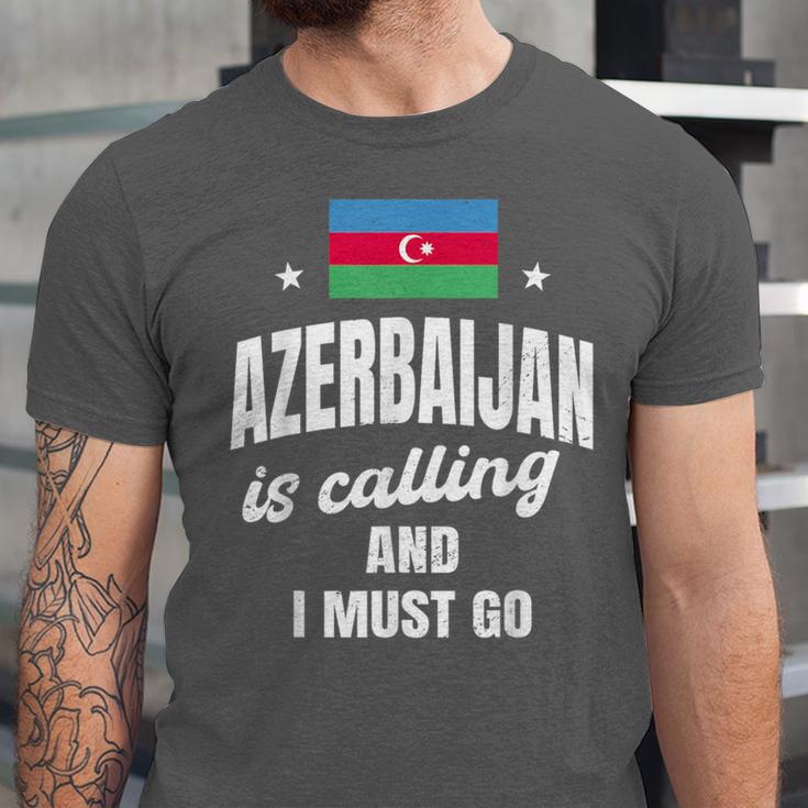 Azerbaijan Lover Saying Azeri Nostalgia Unisex Jersey T-Shirt