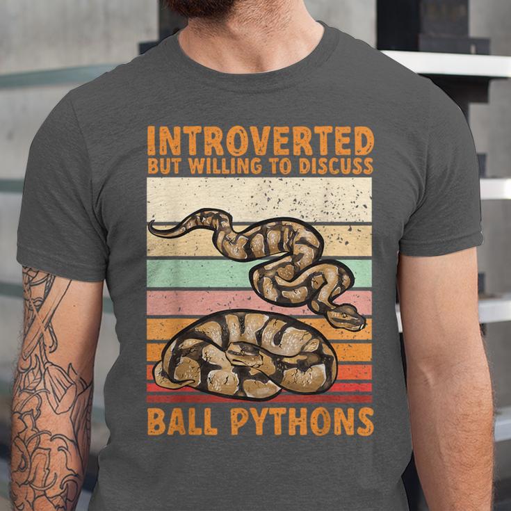 Ball Python Snake Introvert Ball Python Unisex Jersey T-Shirt Ball Python Snake Introvert Ball Python Unisex Jersey T-Shirt