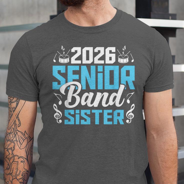 Band Senior Sister Class Of 2026 Senior Band Graduation Unisex Jersey T-Shirt
