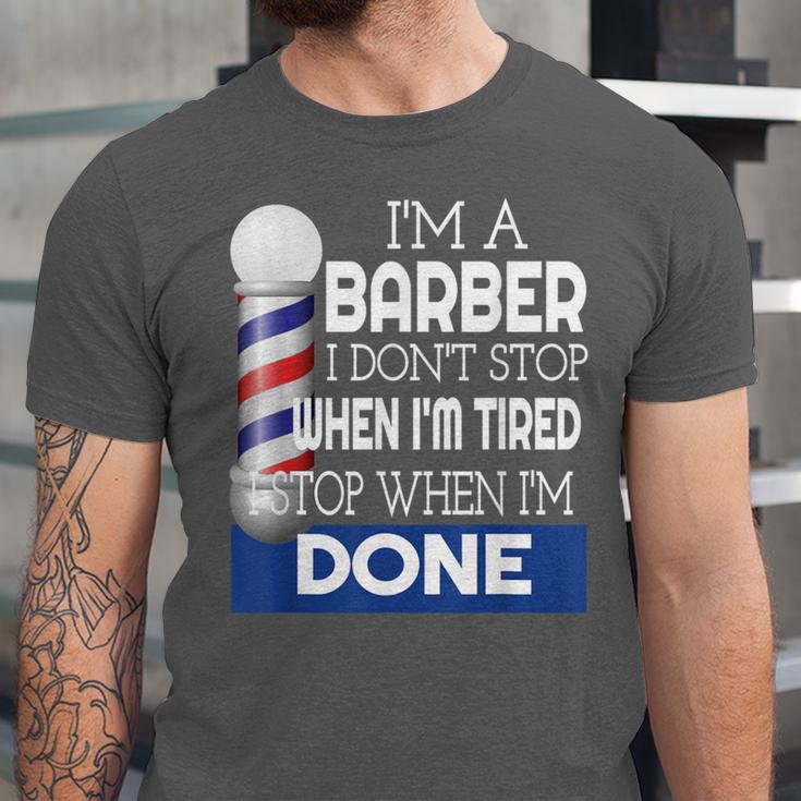 Barber Stylist Barber College Graduation Unisex Jersey T-Shirt