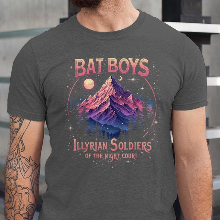 Bat Boys Night Court Mountain Nesta Bookworm ACOSF Bookish Unisex Jersey T-Shirt