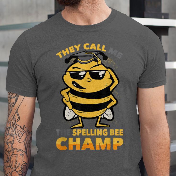 Bees They Call Me The Spelling Bee Champ Graduation Unisex Jersey T-Shirt