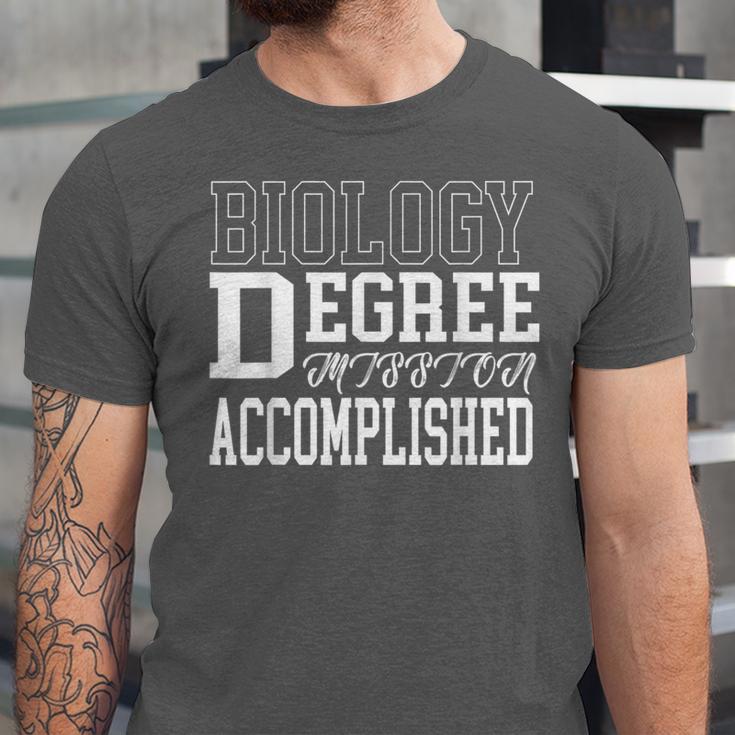 Biology Degree For College Graduation Tee Shirt T-Shirt Unisex Jersey T-Shirt