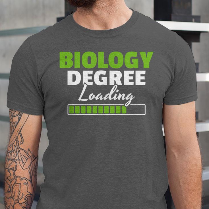 Biology Degree Loading Graduation Student Teacher Biologist Unisex Jersey T-Shirt