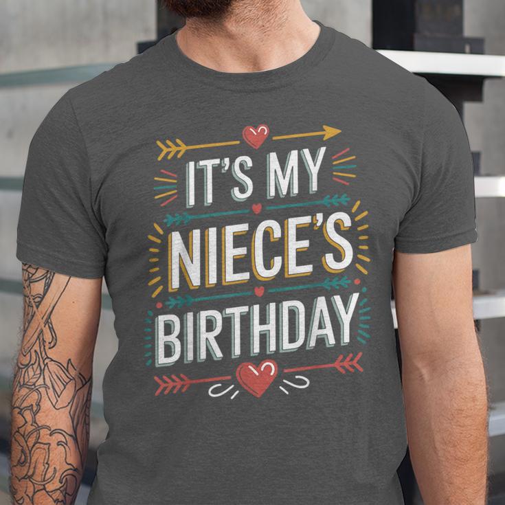 Boho Nostalgia It's My Niece's Birthday Women Kids Unisex Jersey T-Shirt