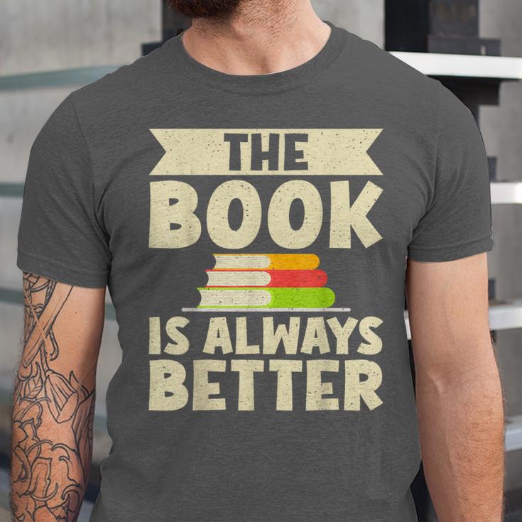 The Book Is Always Better Thriller Unisex Jersey T-Shirt The Book Is Always Better Thriller Unisex Jersey T-Shirt