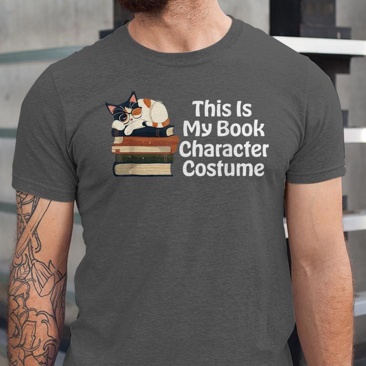 This Is My Book Character Costume Cat Men Women Kids Reading Unisex Jersey T-Shirt This Is My Book Character Costume Cat Men Women Kids Reading Unisex Jersey T-Shirt