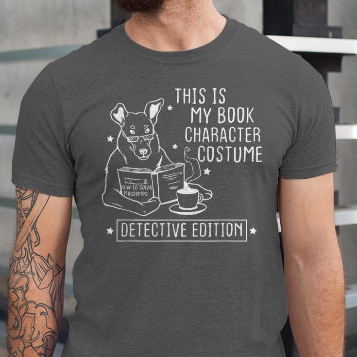This Is My Book Character Costume Dog Reading a Book Unisex Jersey T-Shirt