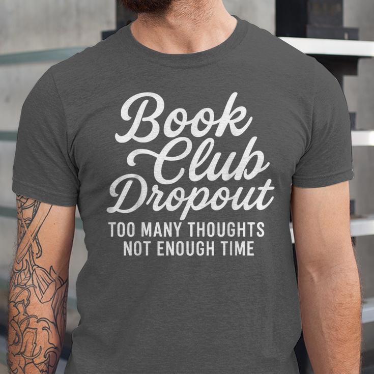 Book Club Droppout Introvert Reader Tee Unisex Jersey T-Shirt