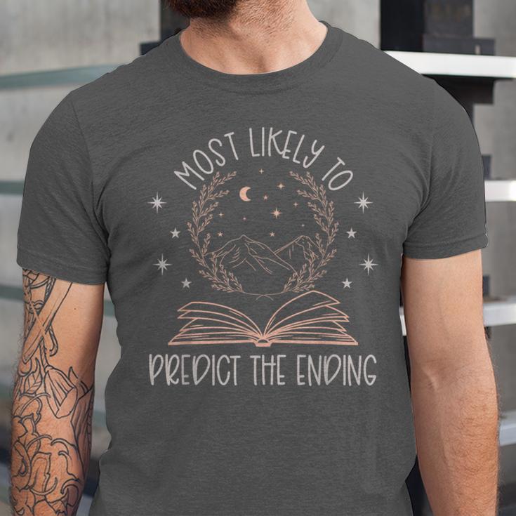 Book Club Shirts For Women Most Likely To Predict End Unisex Jersey T-Shirt