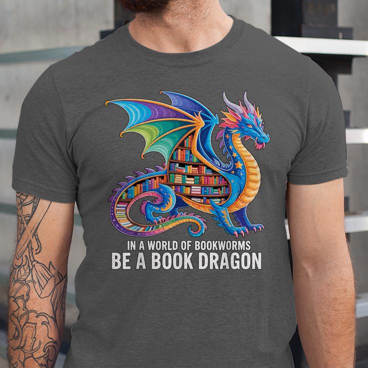 Be a Book Dragon Reading Unisex Jersey T-Shirt