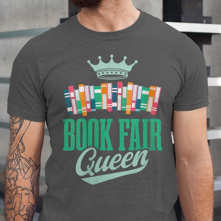 Book Fair Queen Literature School Book Fair Event Unisex Jersey T-Shirt