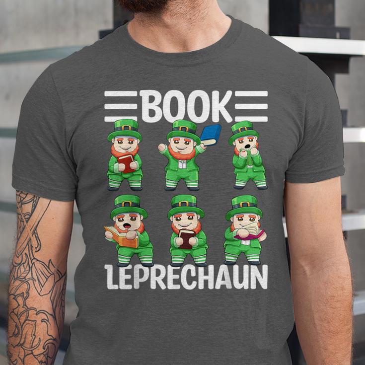Book Leprechaun St Patrick's Day Library Librarian Reading Unisex Jersey T-Shirt Book Leprechaun St Patrick's Day Library Librarian Reading Unisex Jersey T-Shirt
