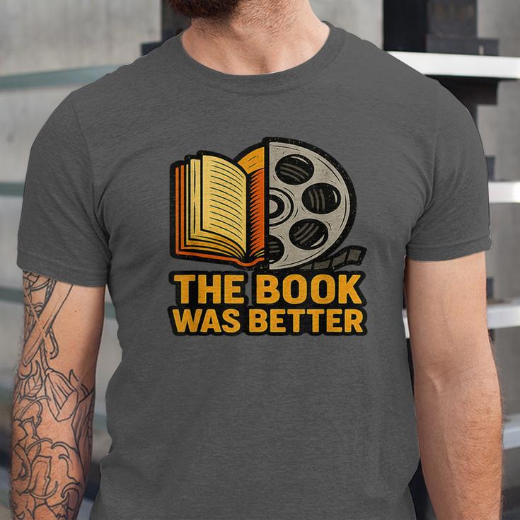 Book Love Scene The Book Was Better Bookworm Vibes Unisex Jersey T-Shirt