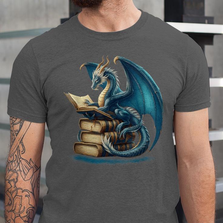 Book Lover Bookworm Reading Books Dragon Sci-Fi Character Unisex Jersey T-Shirt Book Lover Bookworm Reading Books Dragon Sci-Fi Character Unisex Jersey T-Shirt