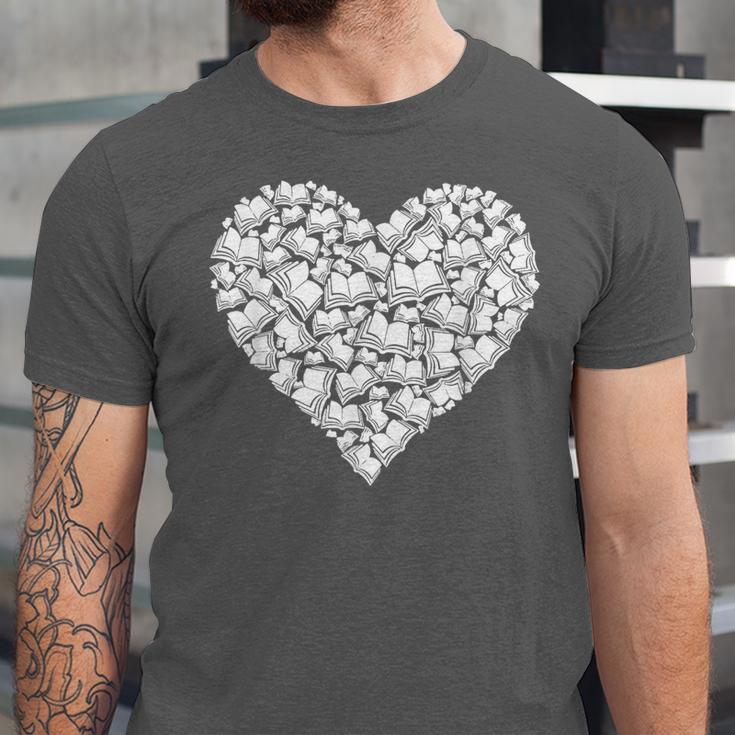 Book Lover Heart Shape Reading Librarian Library Teacher Unisex Jersey T-Shirt Book Lover Heart Shape Reading Librarian Library Teacher Unisex Jersey T-Shirt
