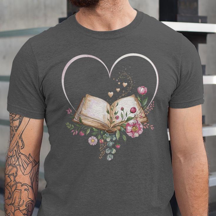 Book Lover Heart Shaped Reading Art Librarian Unisex Jersey T-Shirt Book Lover Heart Shaped Reading Art Librarian Unisex Jersey T-Shirt