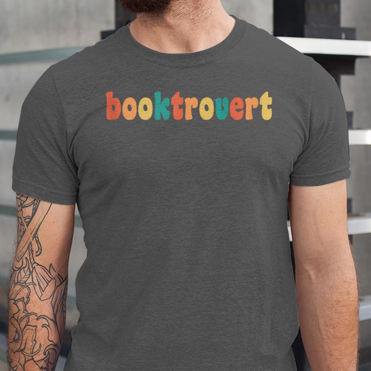 Book Lovers Introverted Bookworm Reading Booktrovert Unisex Jersey T-Shirt