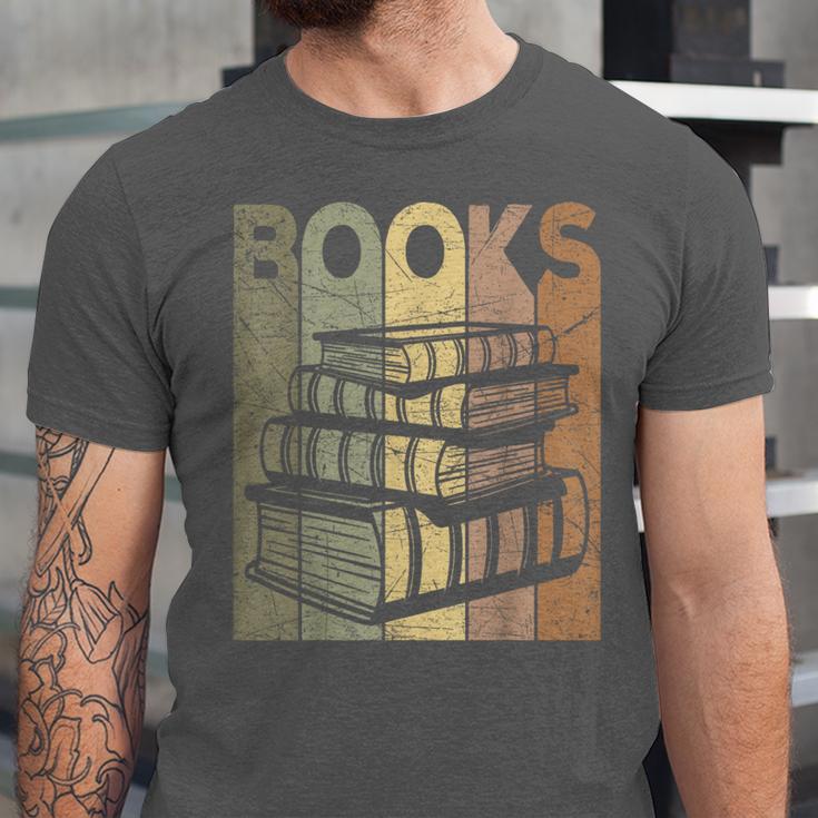 Book Reader Vintage Bookworm Retro Book Lover Unisex Jersey T-Shirt