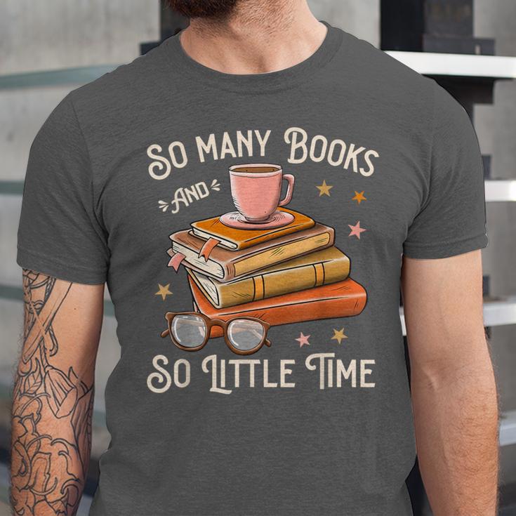 Book Reading Kafee Librarian Vele Books And Little Time Unisex Jersey T-Shirt Book Reading Kafee Librarian Vele Books And Little Time Unisex Jersey T-Shirt
