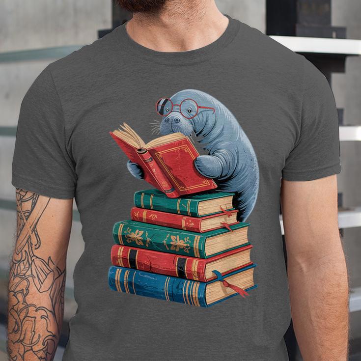Book Reading Book Reader Manatees Sea Animal Sea Cow Manatee Unisex Jersey T-Shirt Book Reading Book Reader Manatees Sea Animal Sea Cow Manatee Unisex Jersey T-Shirt