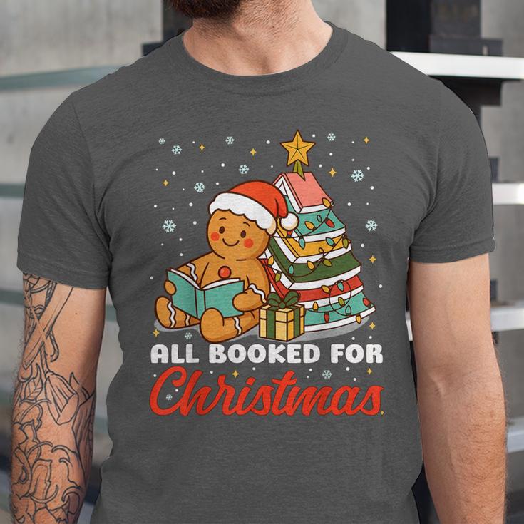 All Booked For Christmas Gingerbread Christmas Tree Book Kid Unisex Jersey T-Shirt All Booked For Christmas Gingerbread Christmas Tree Book Kid Unisex Jersey T-Shirt